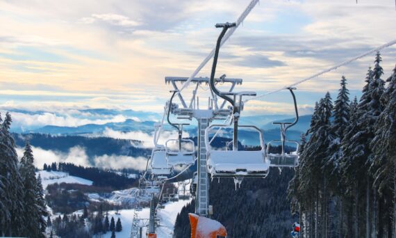 Bevroren skilift