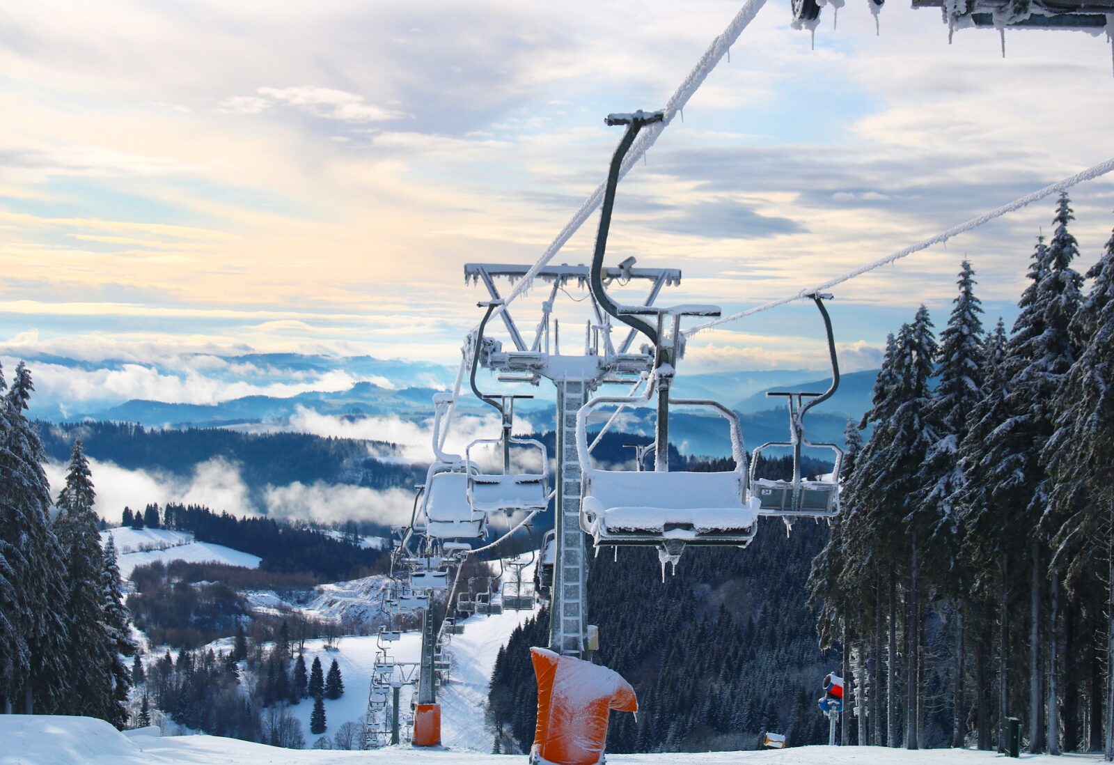 Bevroren skilift