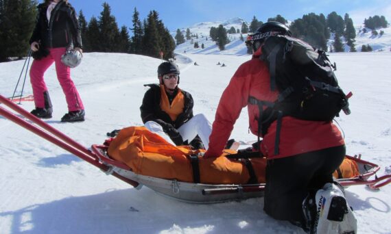 Ski ongeluk